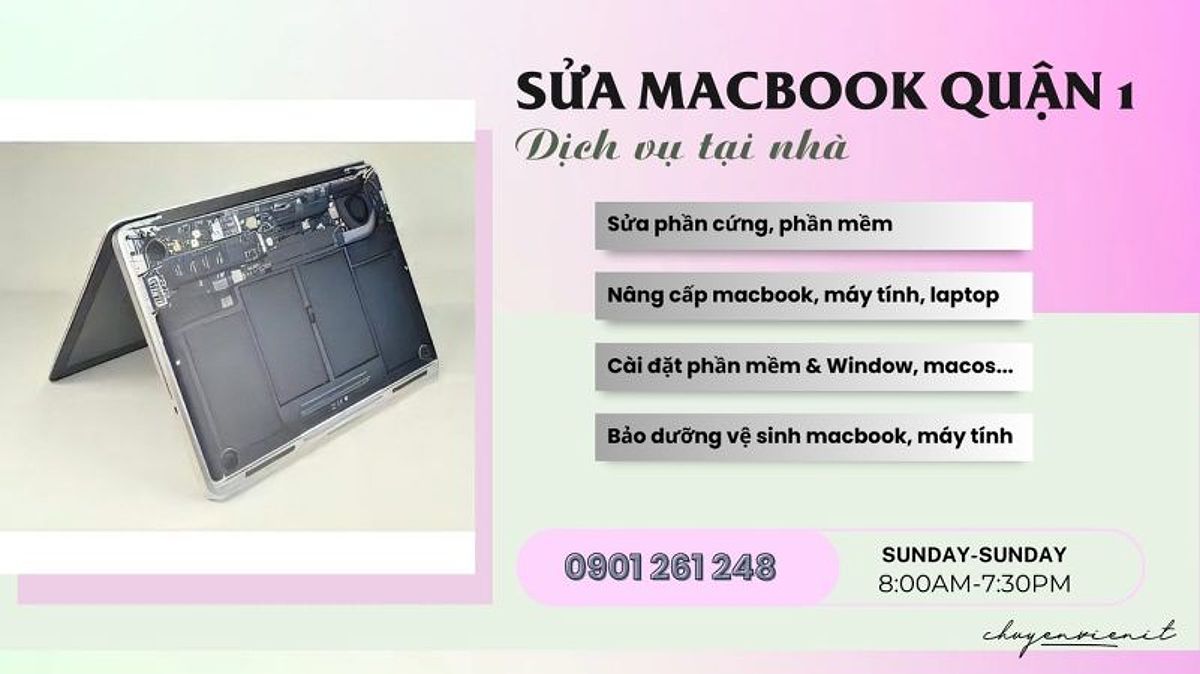 Dịch vụ sửa macbook quận 1 tại nhà